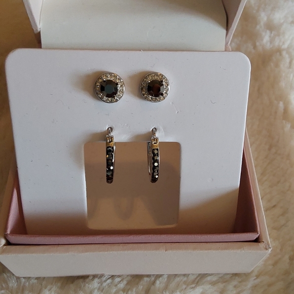 🌺 NIB Chrystina Genuine Crystal 4-Piece Earring Set - Picture 6 of 9